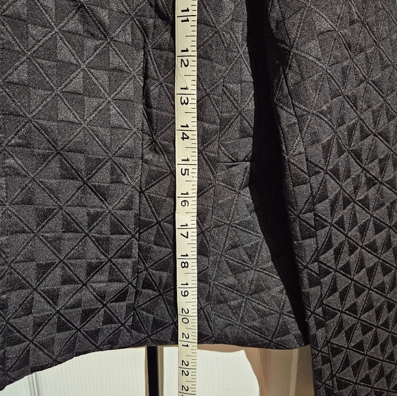 Chapter One Cropped Jacket | Black Geometric Flared Size 8 - Picture 8 of 8